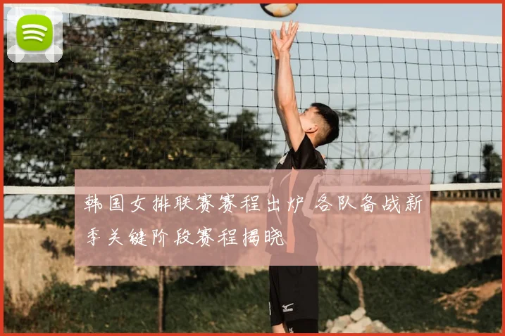 韩国女排联赛赛程出炉 各队备战新季关键阶段赛程揭晓